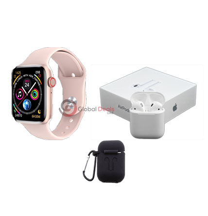 w26+ Series 6 Smart watch + Airpods 2 (complete Set) + Free Case