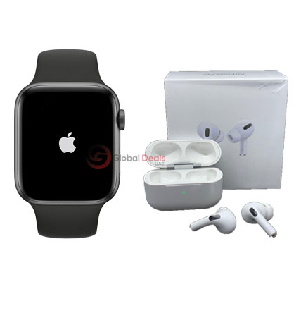 Apple Series 6 Smart watch (Upgraded with logo)+ Airpods Pro (complete Set)