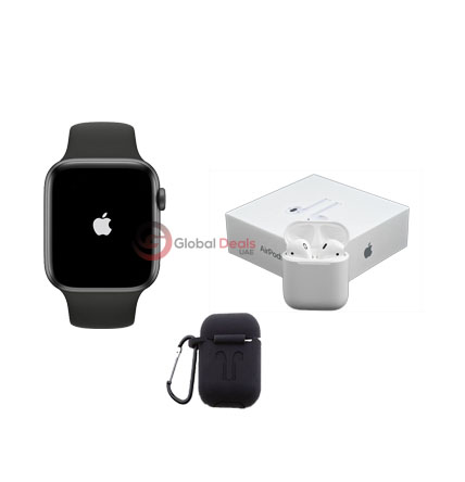 Apple Series 5 Upgraded with apple logo with Airpods 2 with Free case