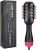 One Step Hair Dryer And Styler Brush Comb Black/Pink