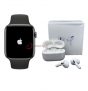 Apple Series 6 Smart watch (Upgraded with logo, Can change wallpaper, Sensors and Much more)+ Airpods Pro (complete Set)