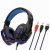 Gaming Headphone With Microphone For PS4/PS5/XOne/XSeries/NSwitch/PC Black/Blue